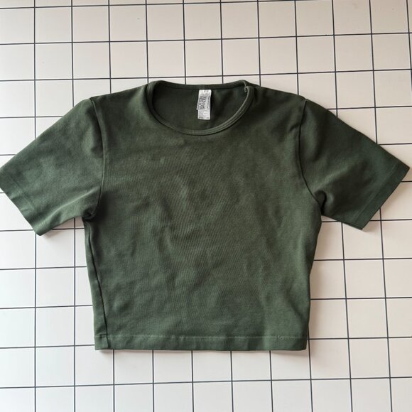 Cotton Spandex Cropped Tee LAA - Picture 2 of 3